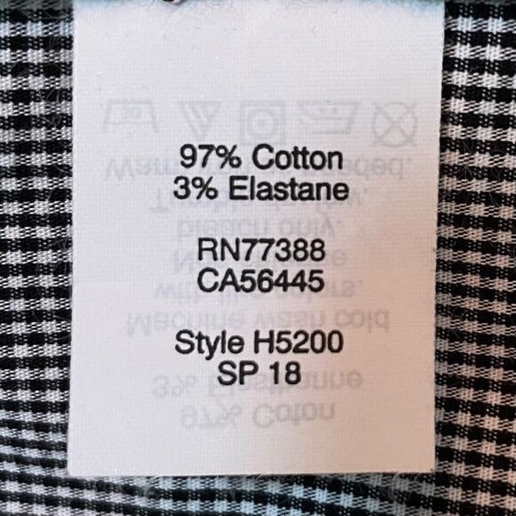 J Crew Women's Black and White Plaid Blouse Top SZ/ M - Picture 15 of 16